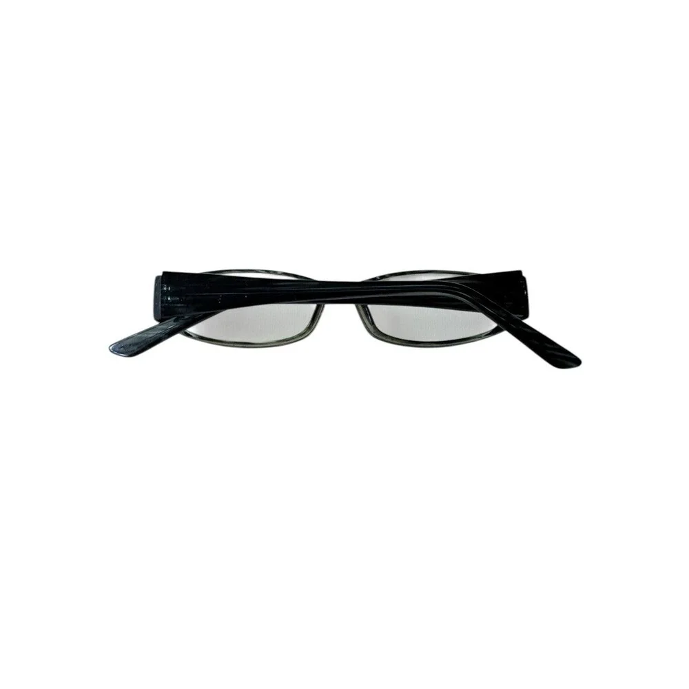 Parade 1567 Sea Stripe Eyeglasses Frames 49-16-135 Grey Black Rectangular